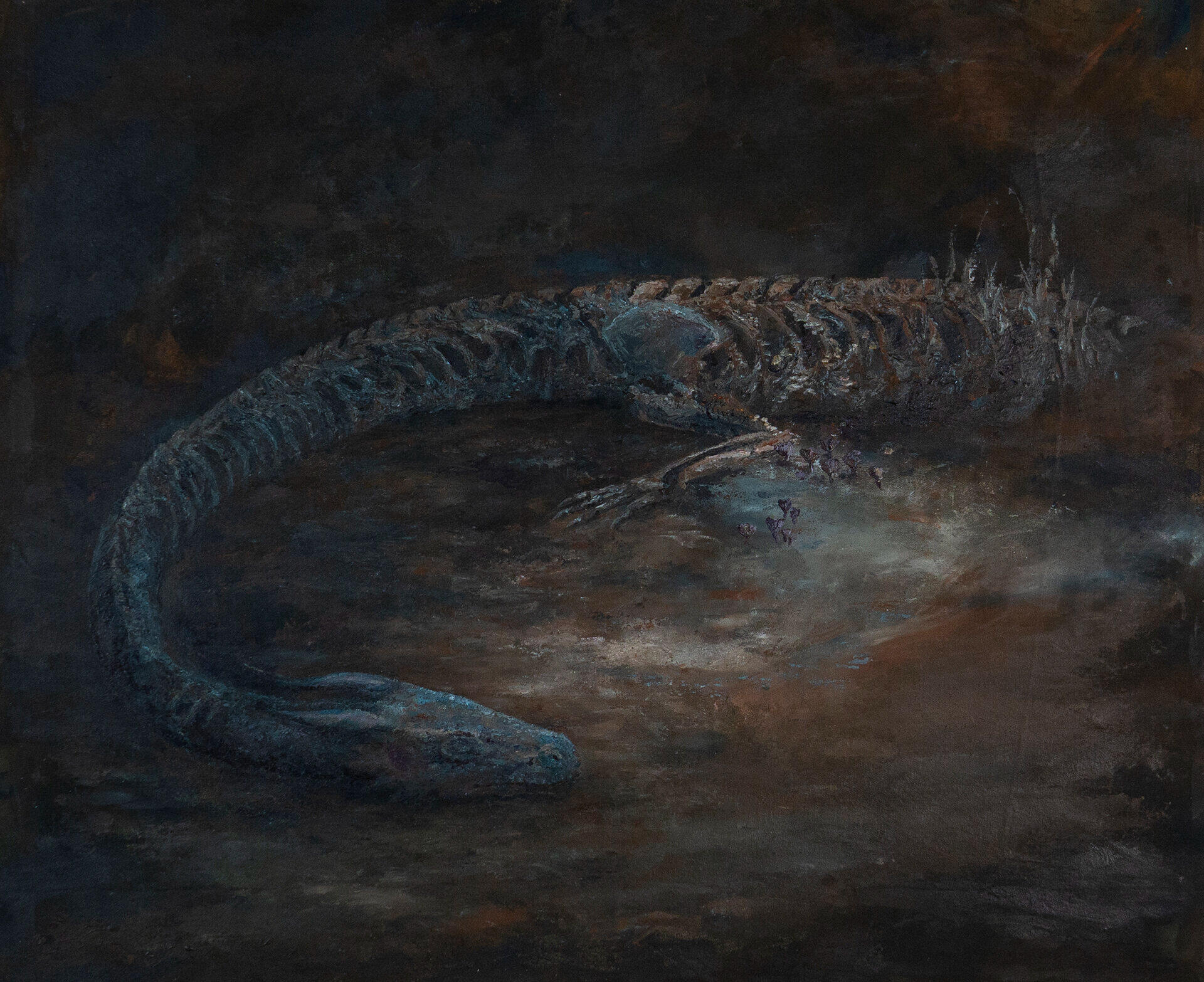 I Offer You My Body, 40” x 32.5”, acrylic on canvas, 2019.
