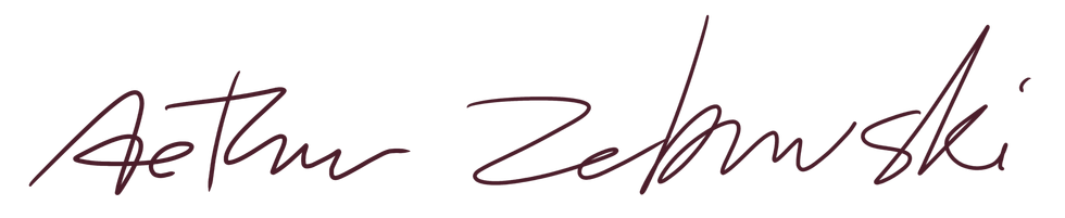 artist signature reading "Aether Zebrowski"